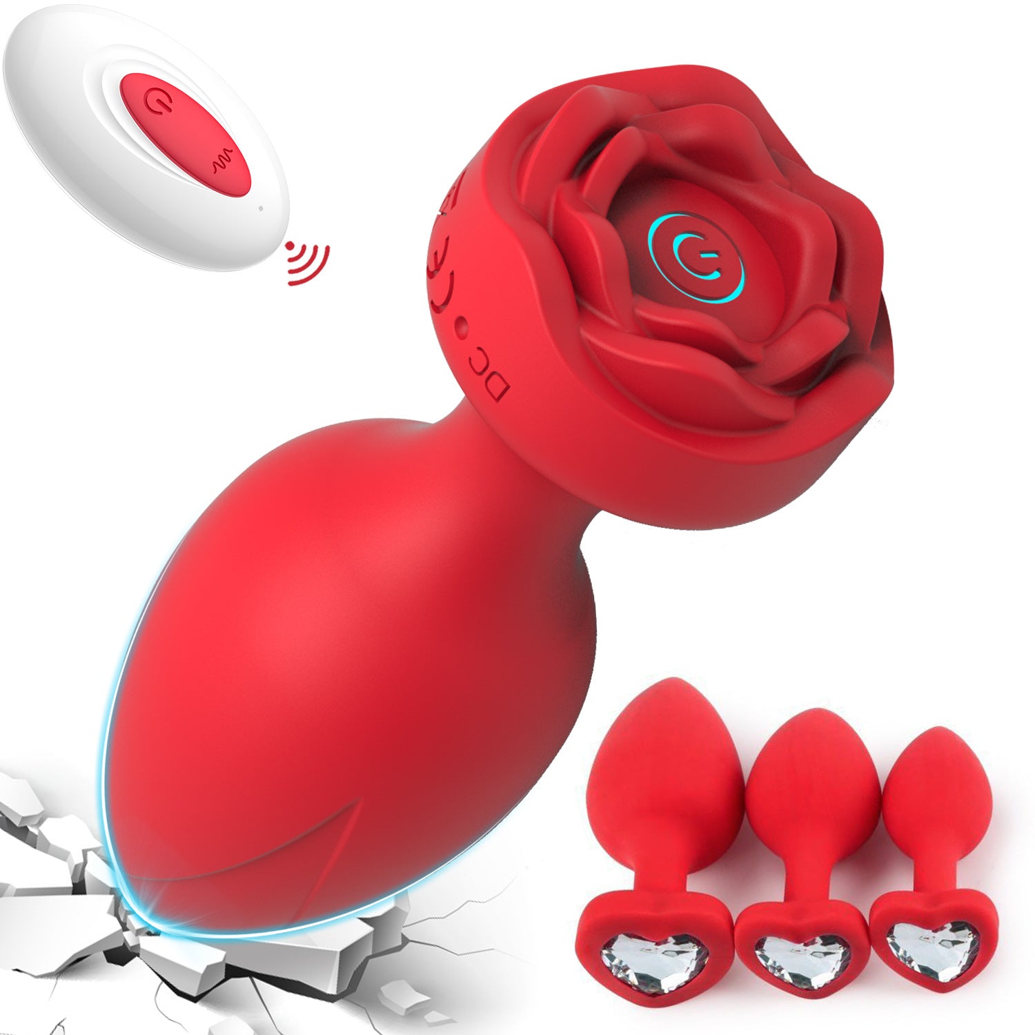 Veloura™ Luna Rose Remote-Control Vibrator