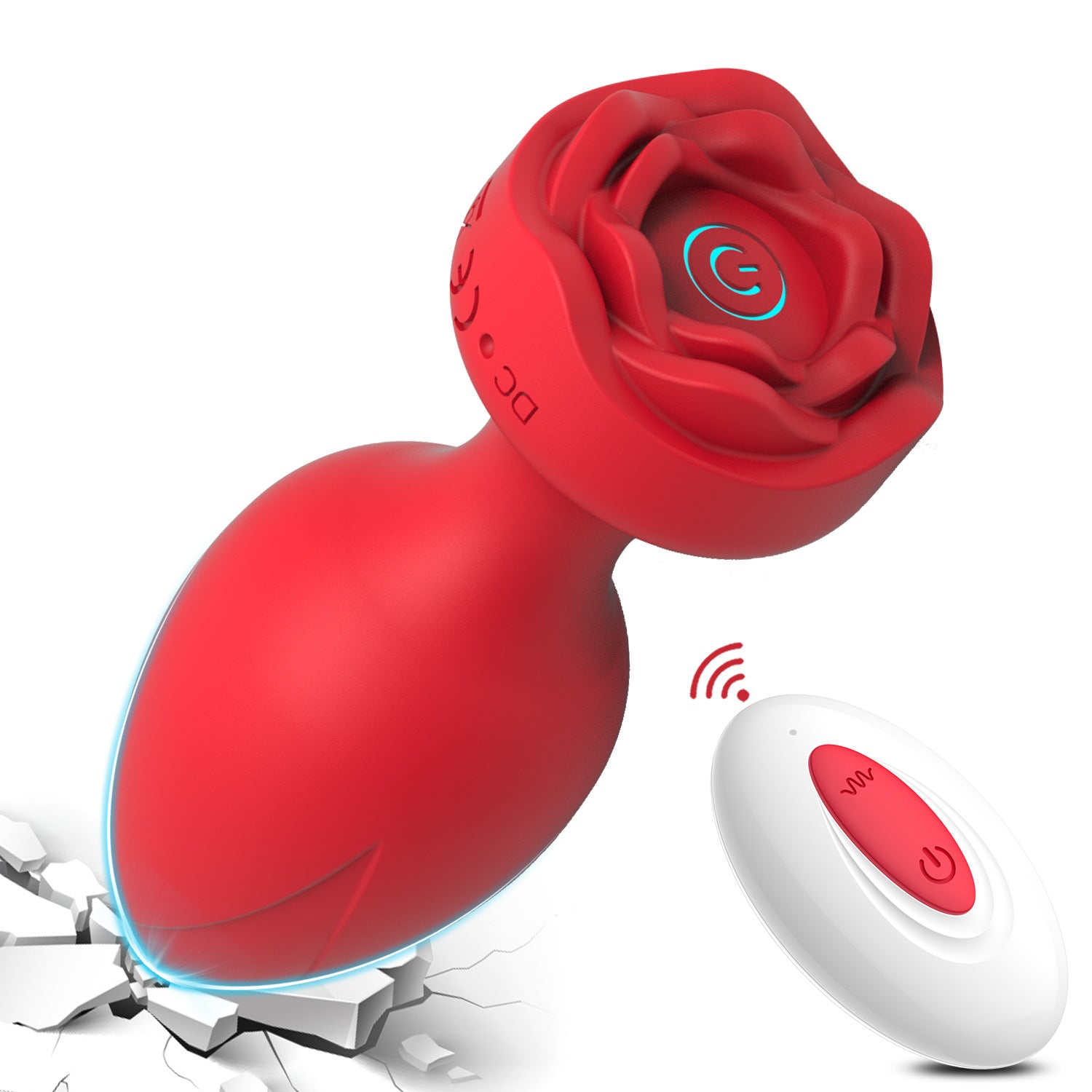 Veloura™ Luna Rose Remote-Control Vibrator