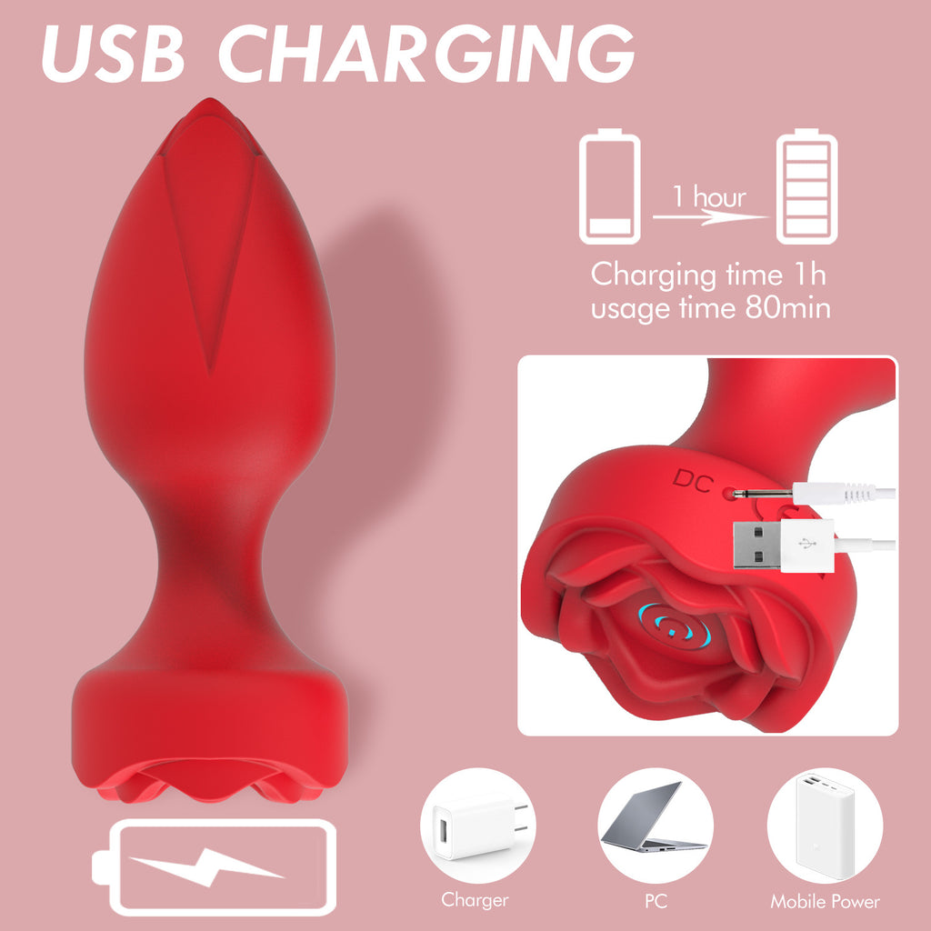 Veloura™ Luna Rose Remote-Control Vibrator