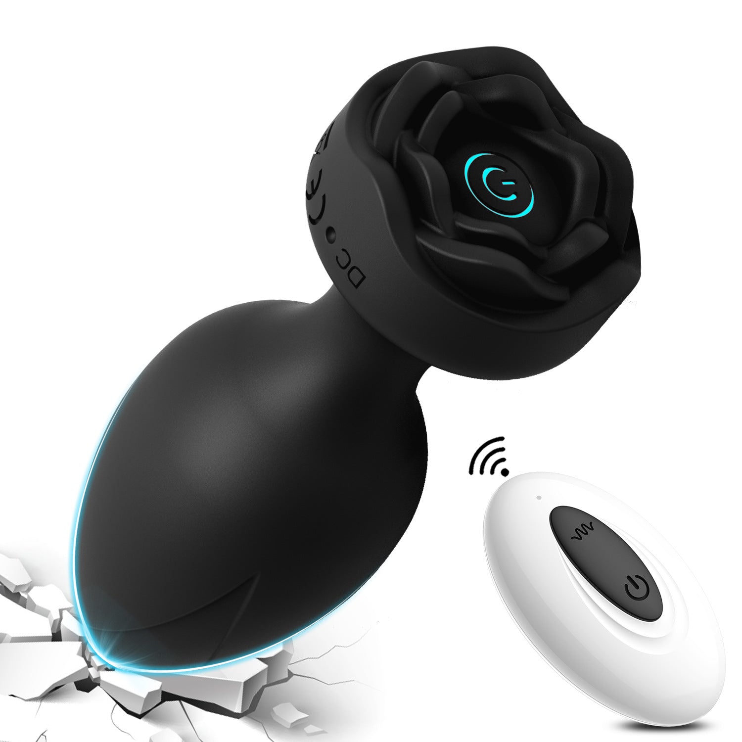 Veloura™ Luna Rose Remote-Control Vibrator